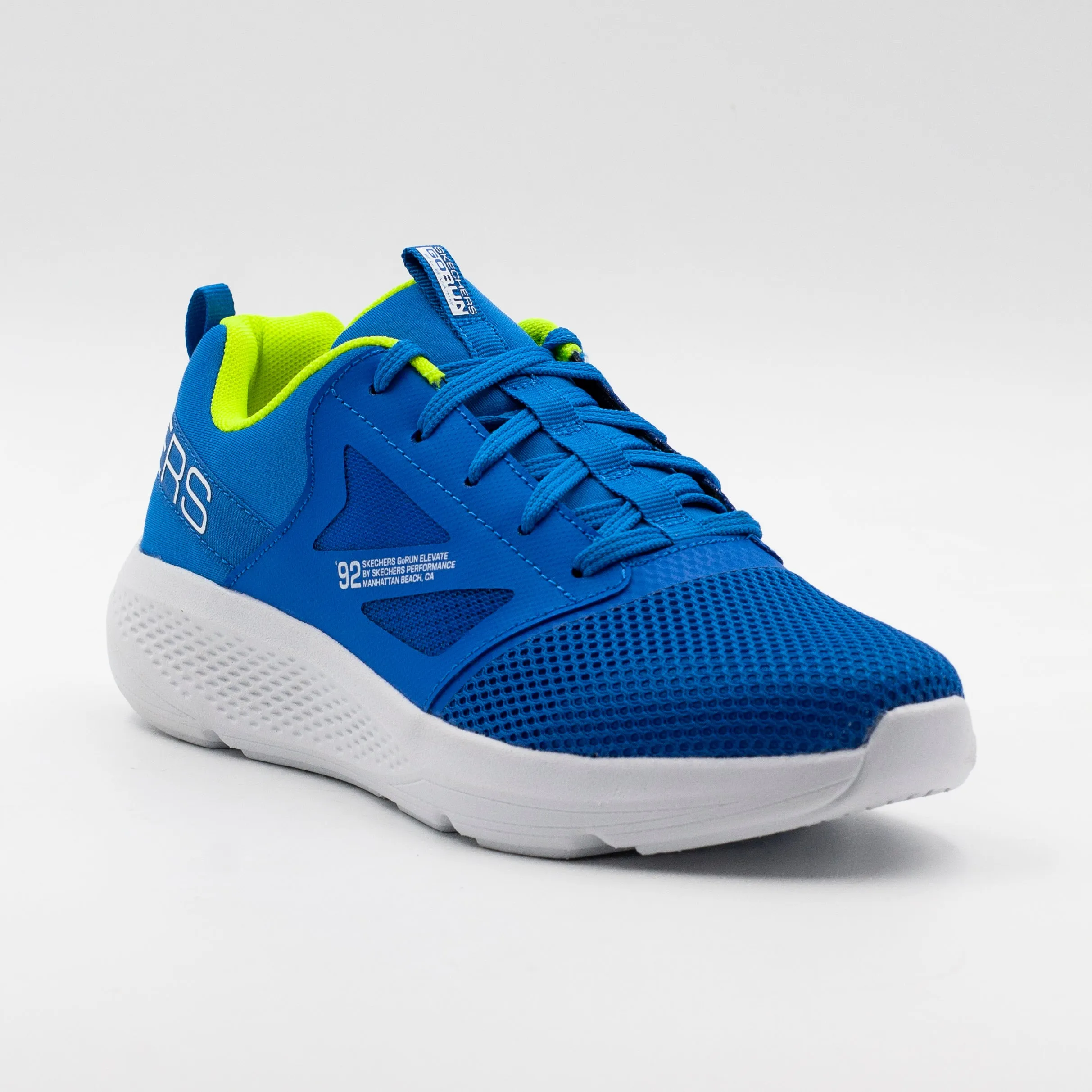 SKECHERS GORUN ELEVATE AZUL BLANCO