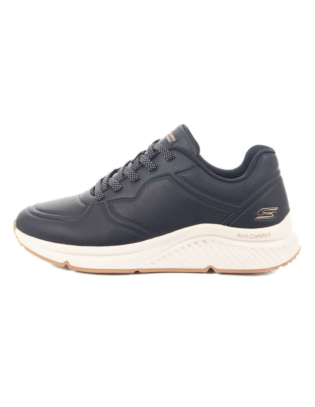 SKECHERS  ZAPATILLAS NEGRAS BOBS ARCH COMFORT B SWEET A BIND 117560 MUJER