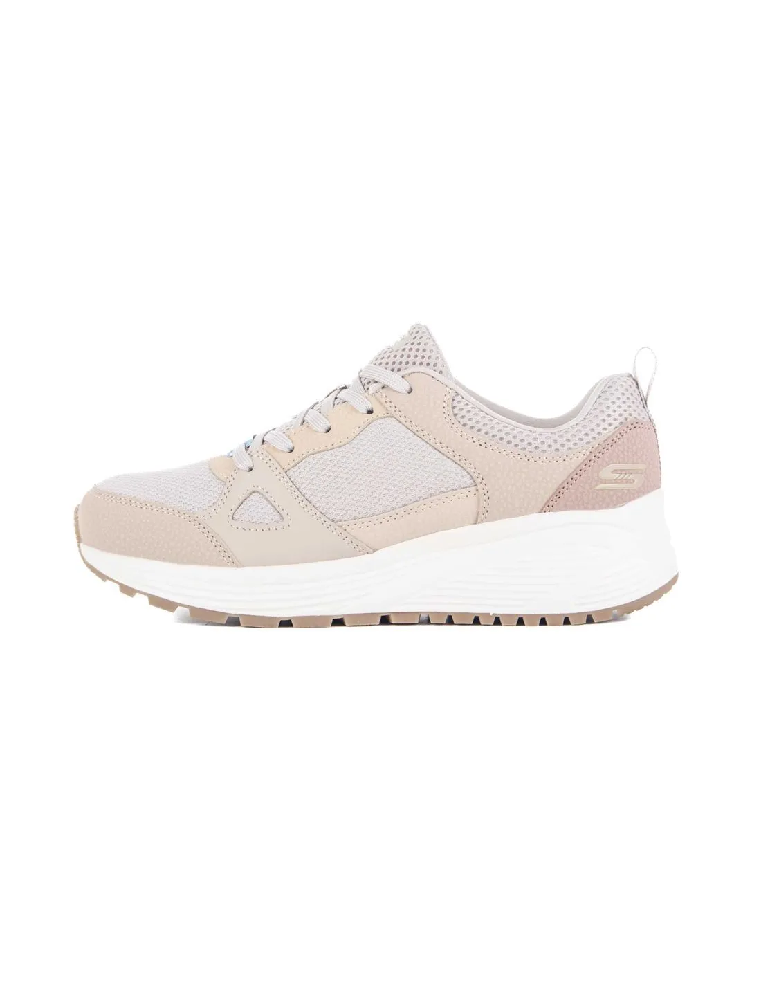 SKECHERS  ZAPATILLAS TAUPE BOBS SPARROW 2.0 RETRO CLEAN 117268/TPMT MUJER