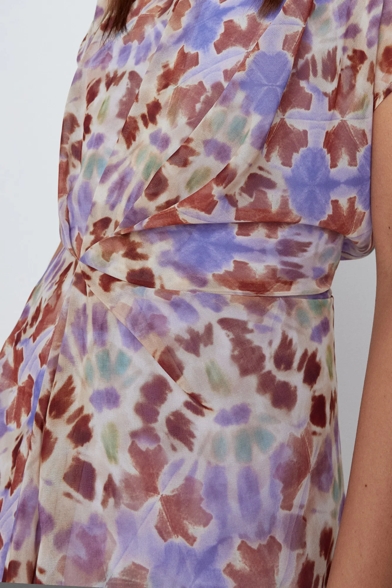 Slowlove Vestido midi drapeado