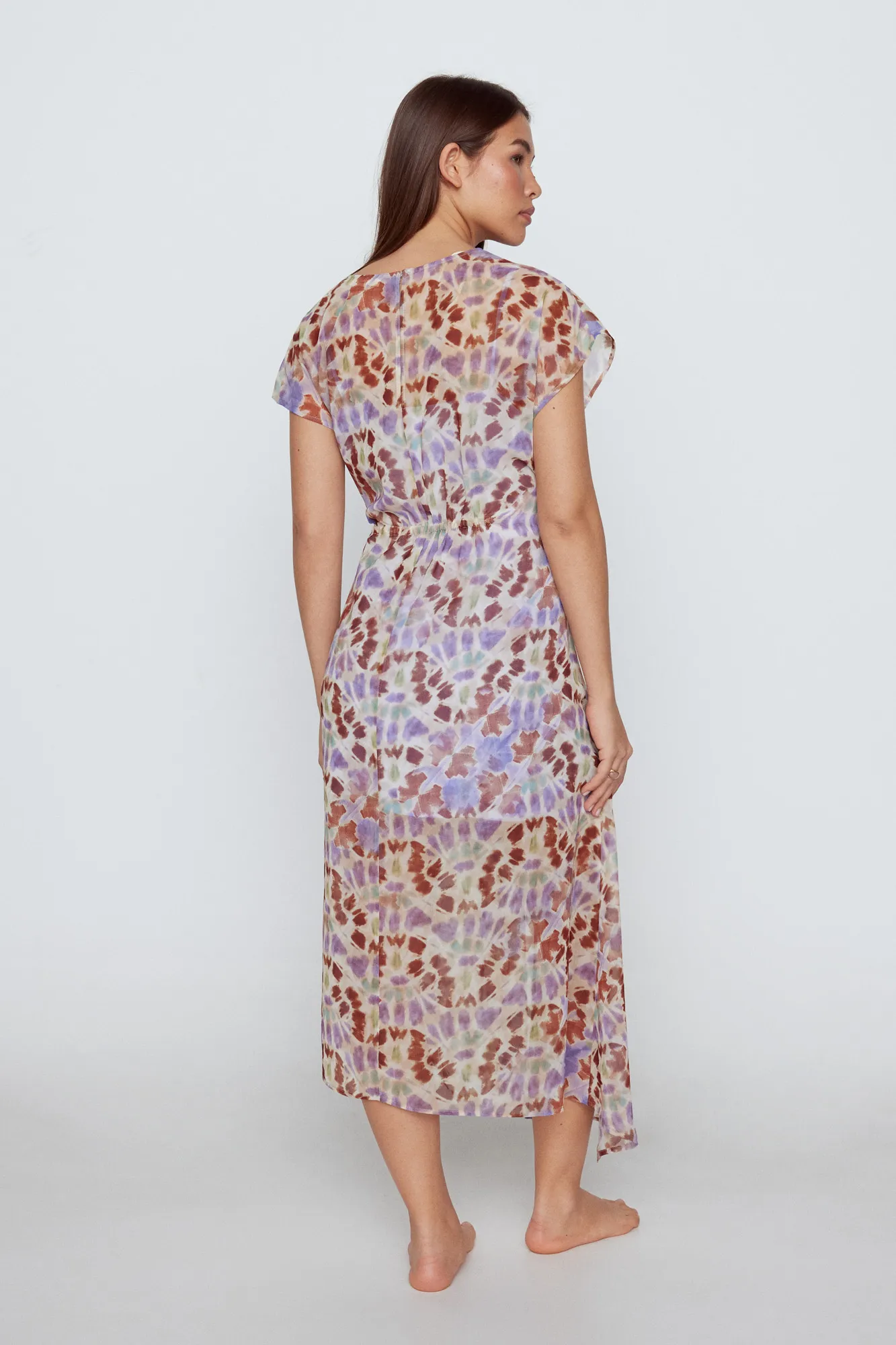 Slowlove Vestido midi drapeado