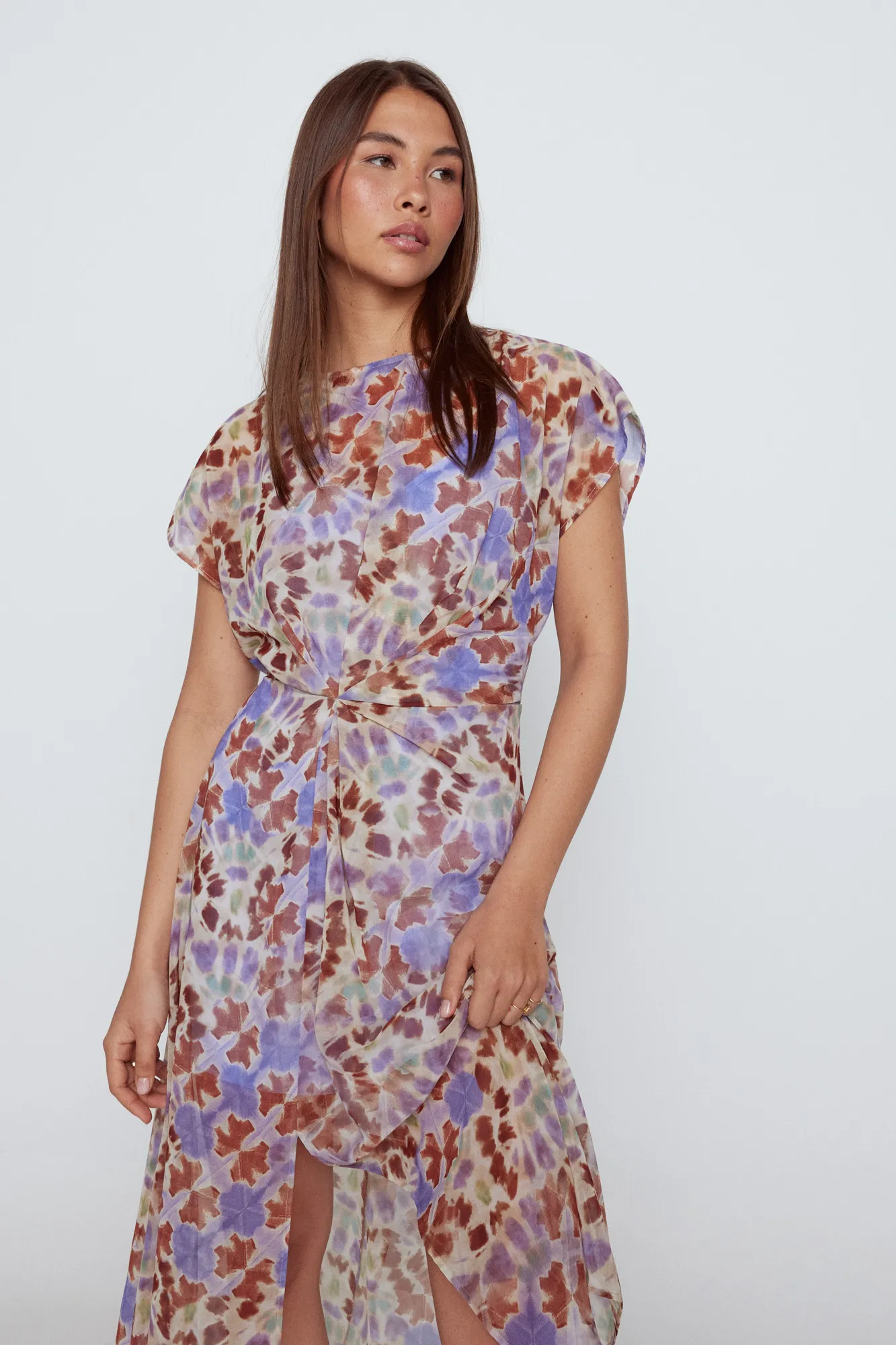 Slowlove Vestido midi drapeado