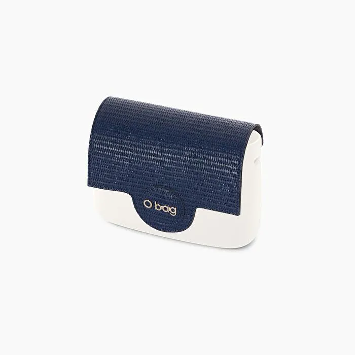 Solapa goffry azul marino O pocket