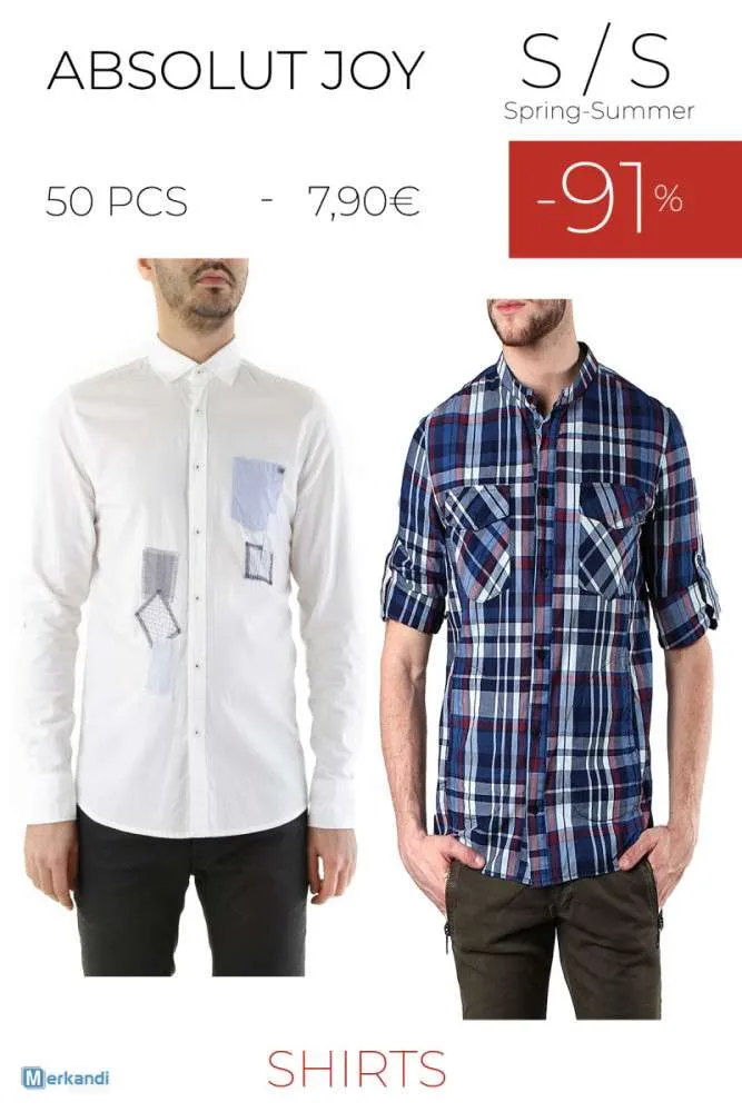 STOCK CAMISAS HOMBRE ABSOLUT JOY S/S