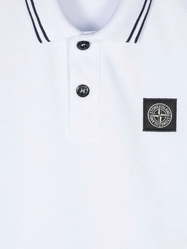 STONE ISLAND JUNIOR POLO  BLANCO