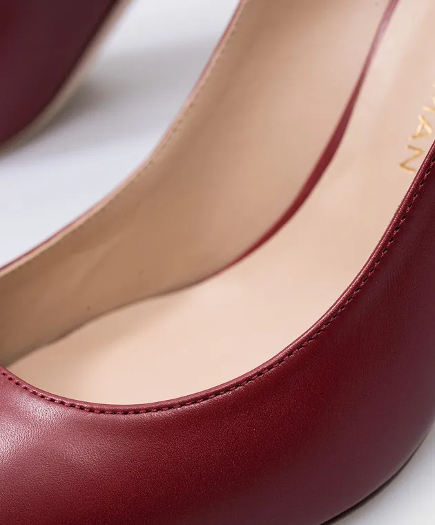 Stuart Weitzman Stuart 85 Pump burgundy leather pumps
