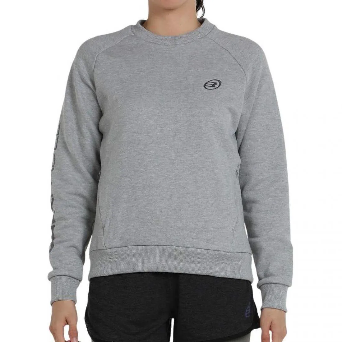 Sudadera Bullpadel Natas Gris Medio Vigore | Bullpadel