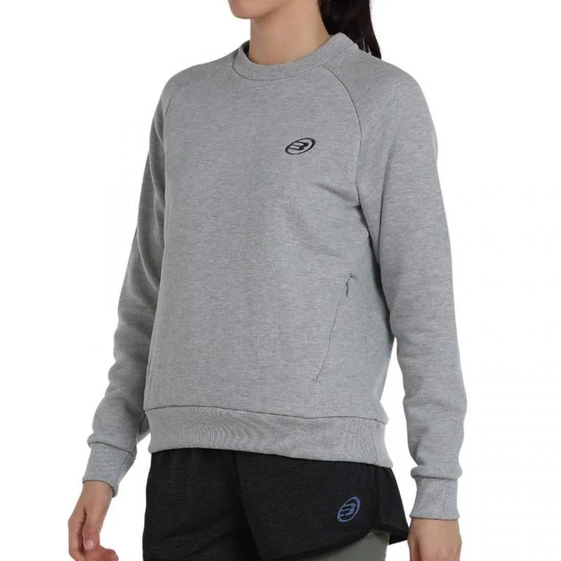 Sudadera Bullpadel Natas Gris Medio Vigore | Bullpadel