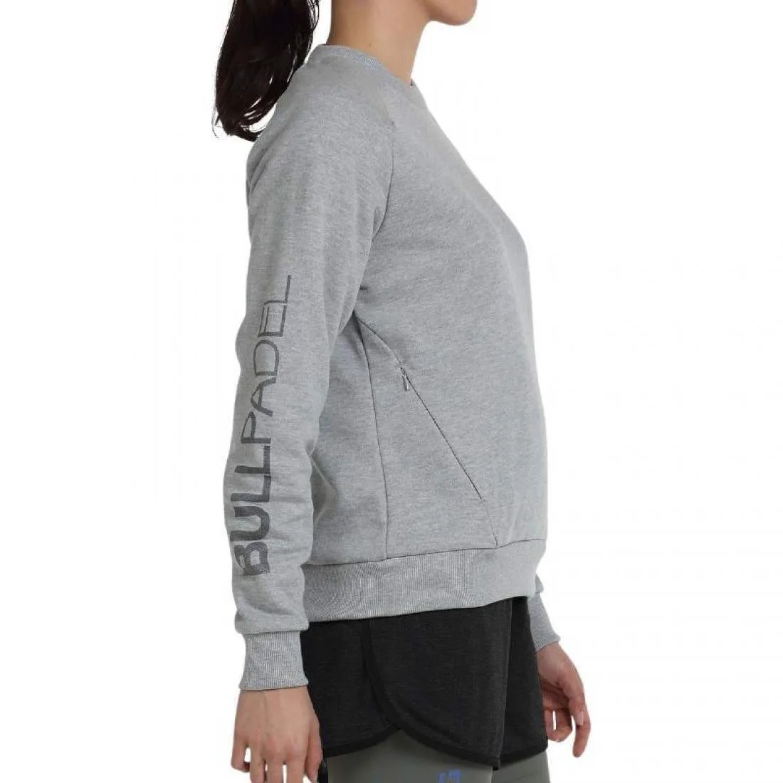 Sudadera Bullpadel Natas Gris Medio Vigore | Bullpadel