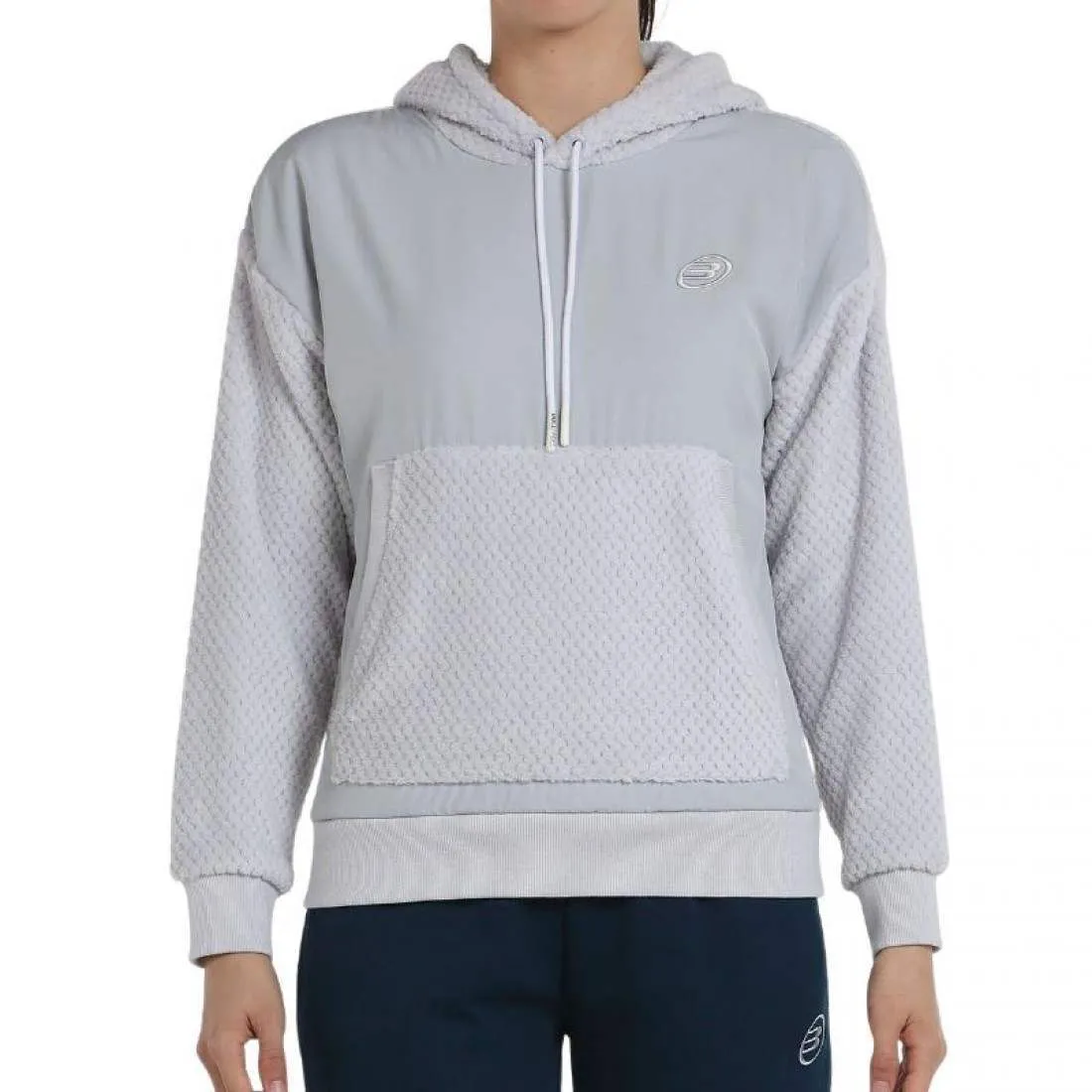 Sudadera Bullpadel Neda Gris Perla | Bullpadel
