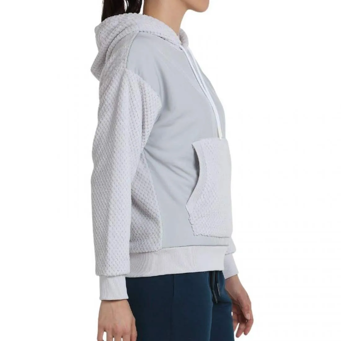 Sudadera Bullpadel Neda Gris Perla | Bullpadel