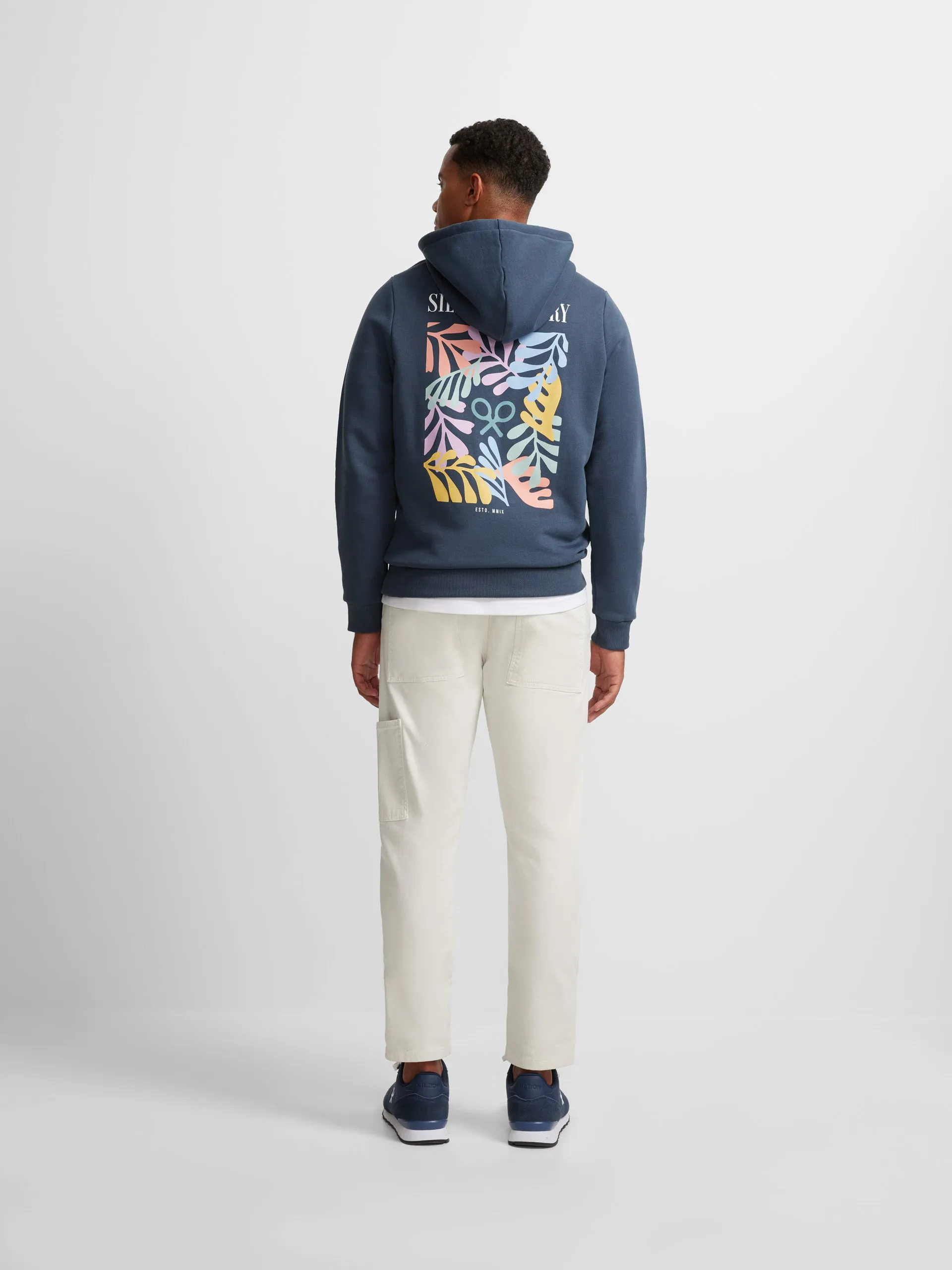 Sudadera capucha silbon gallery azul marino
