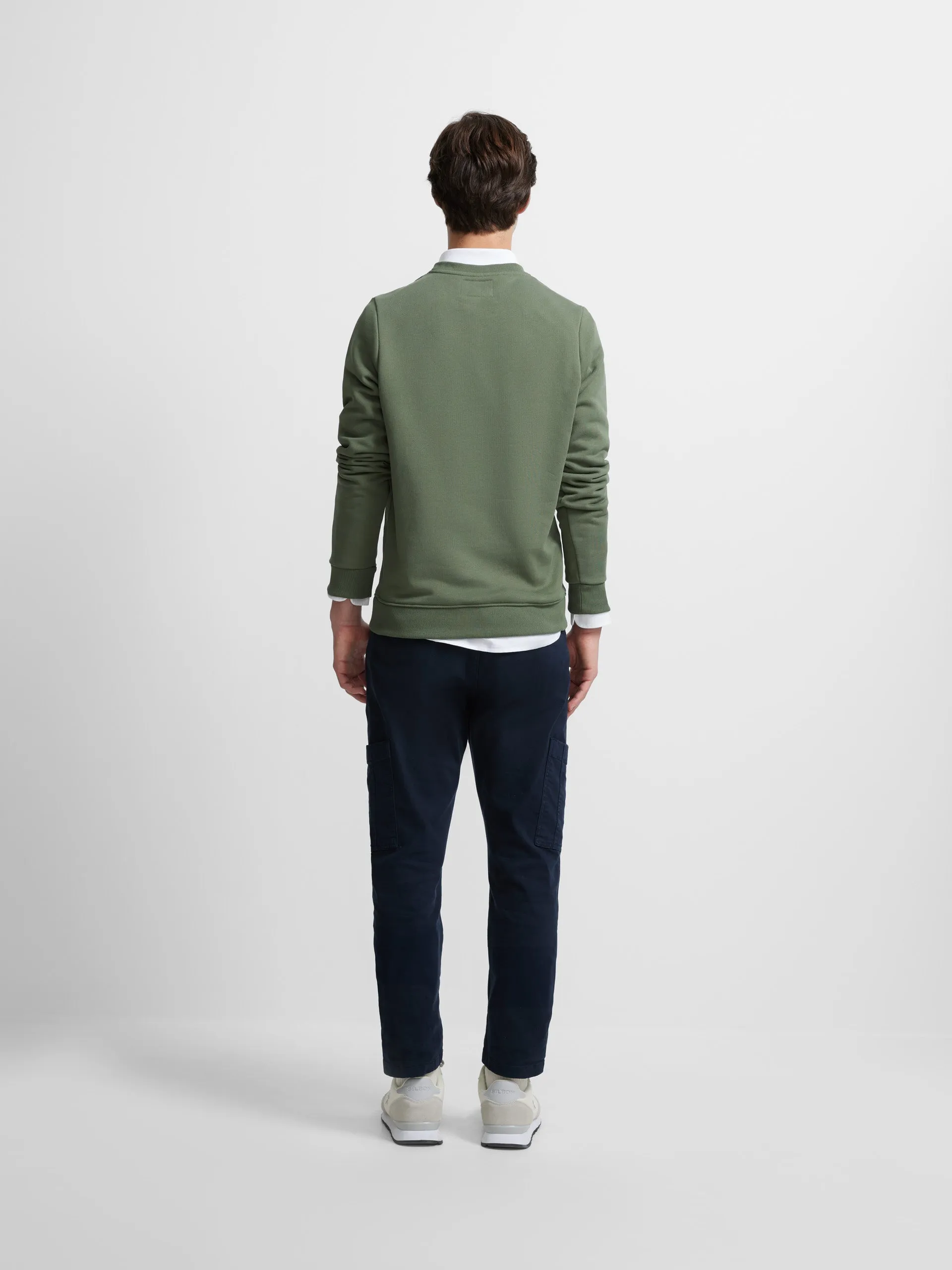 Sudadera clasica logo verde
