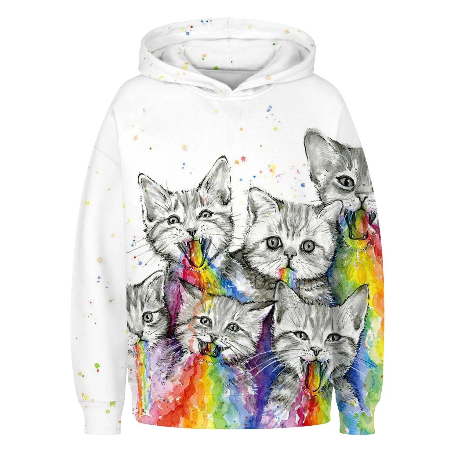 Sudadera con capucha con estampados