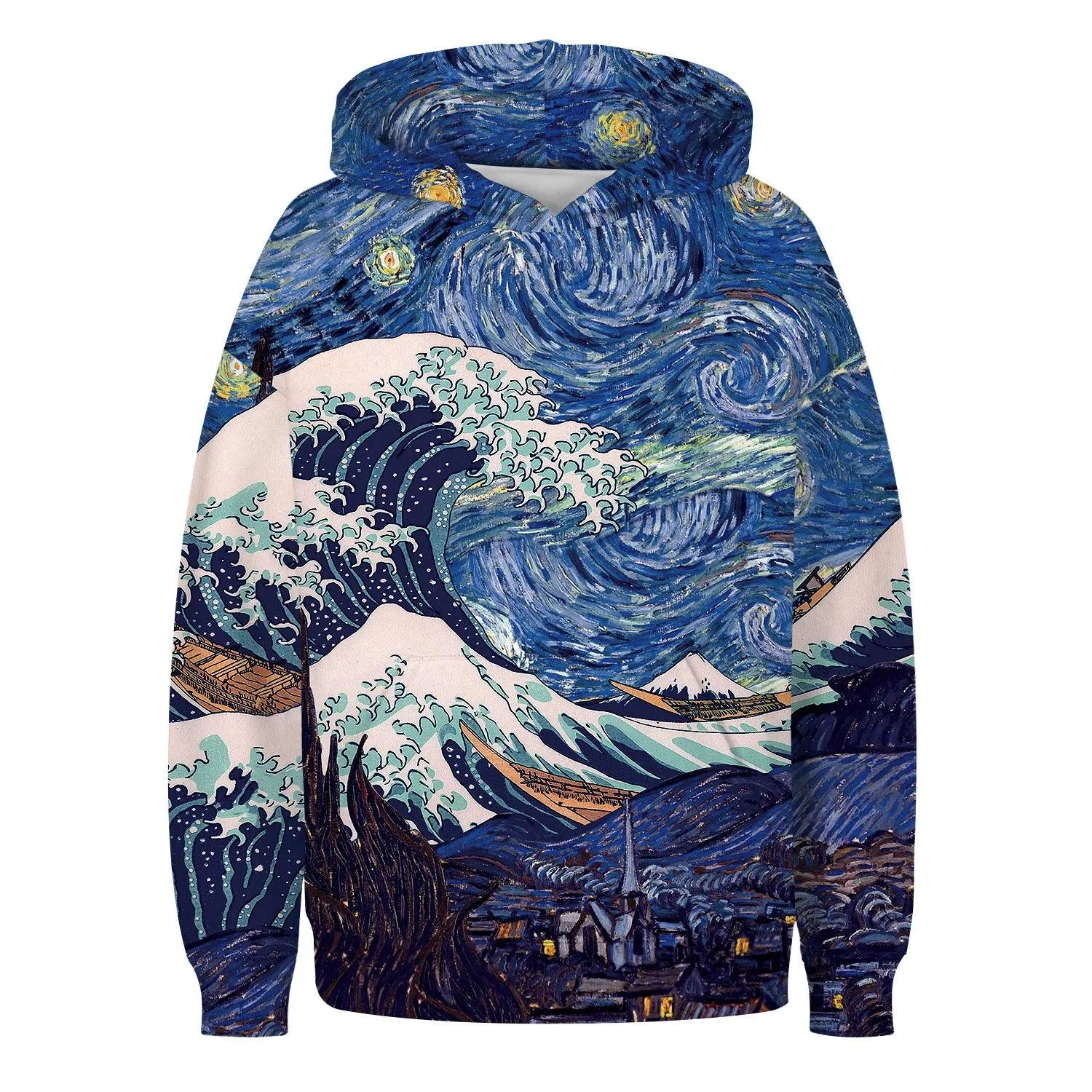 Sudadera con capucha con estampados