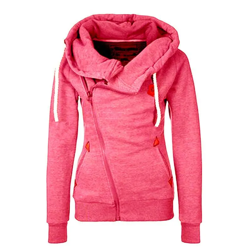 Sudadera con capucha y cremallera lateral