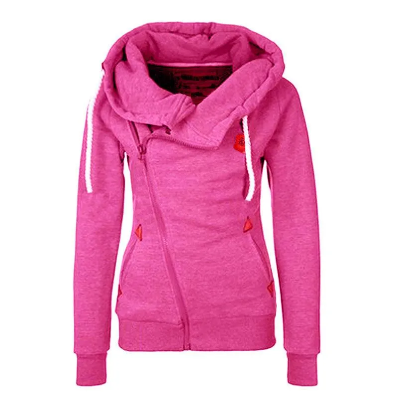 Sudadera con capucha y cremallera lateral