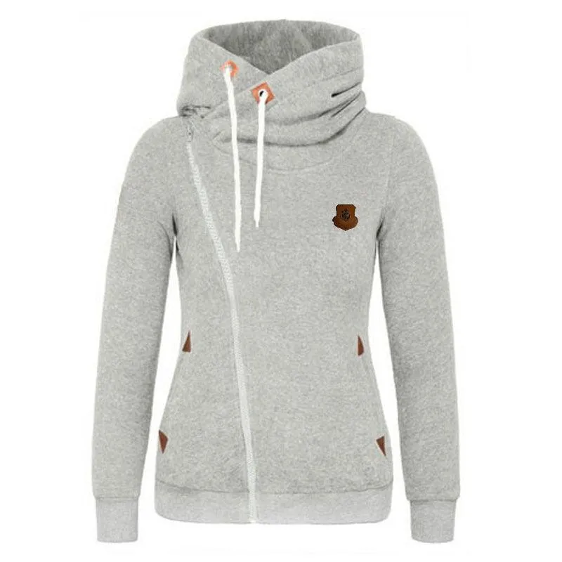 Sudadera con capucha y cremallera lateral