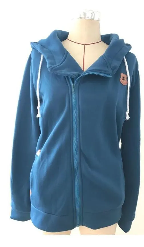 Sudadera con capucha y cremallera lateral