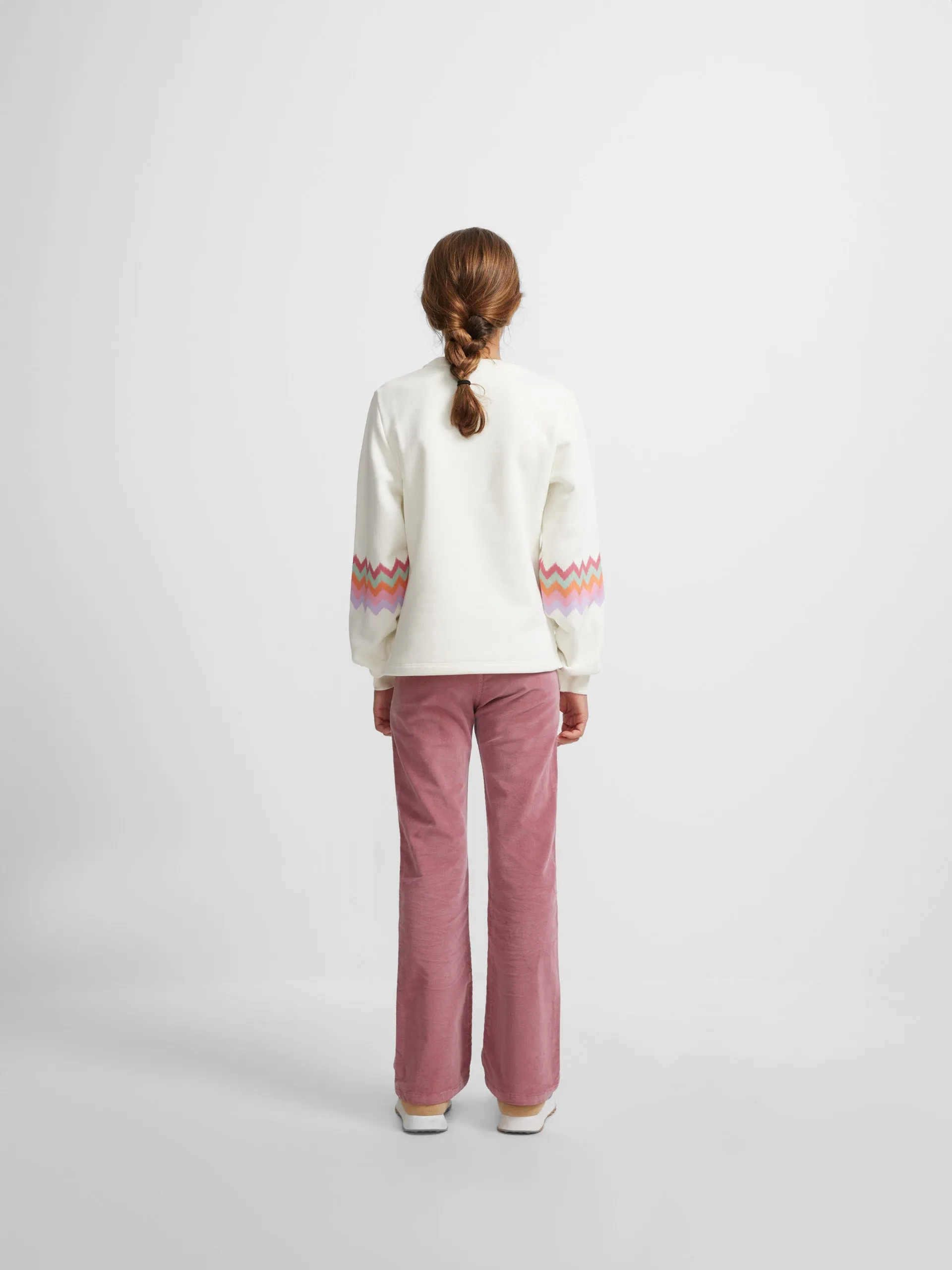 Sudadera girl manga estampados rosas