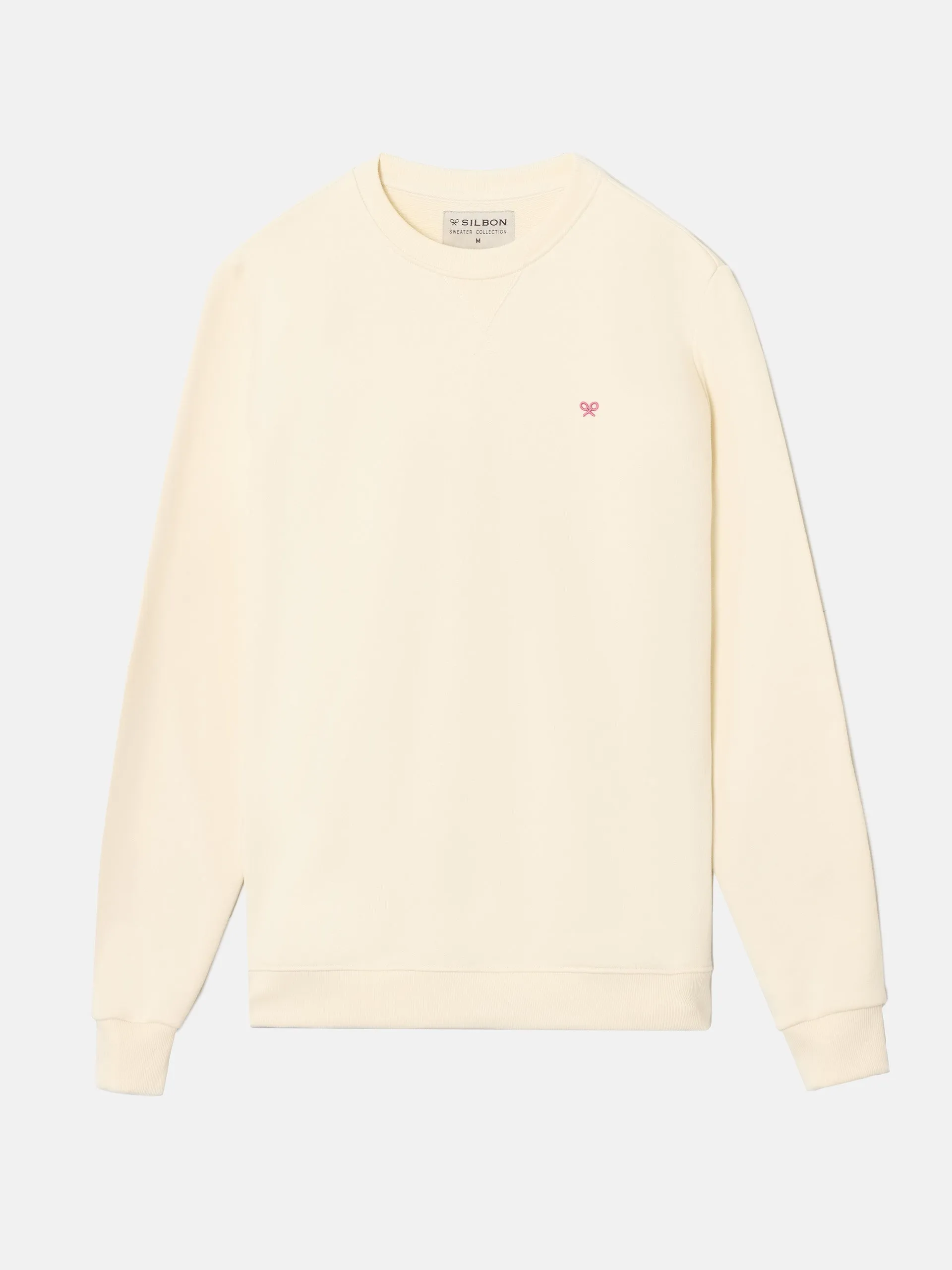 Sudadera pista tenis crema