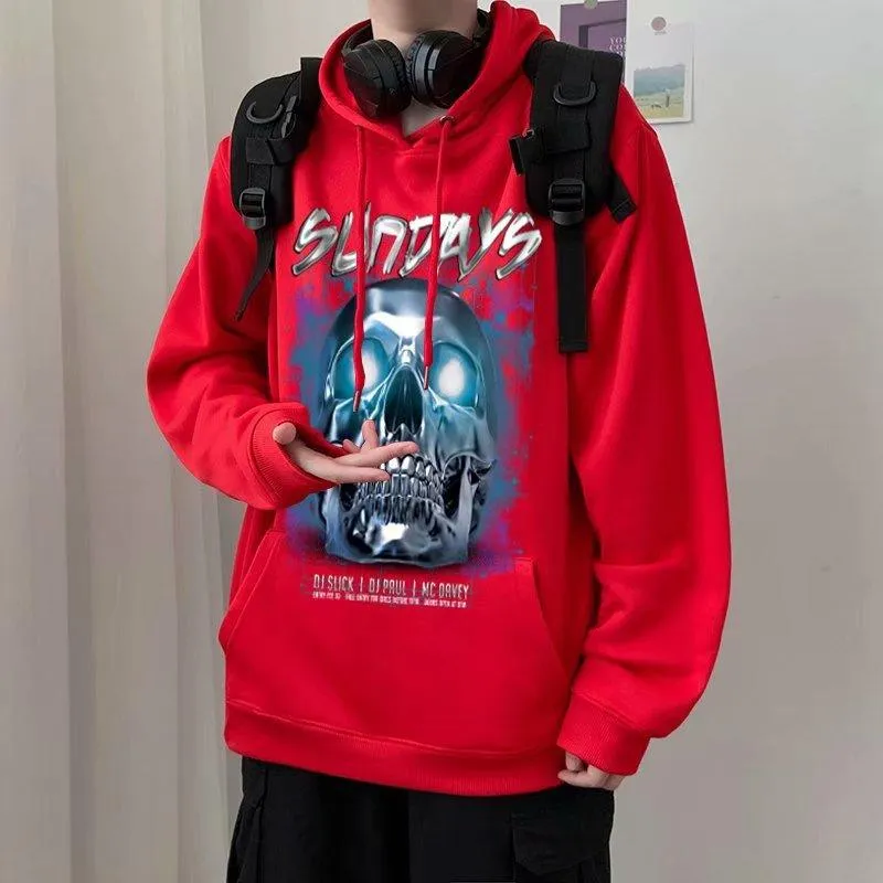 Sudadera polar con capucha varios estampados