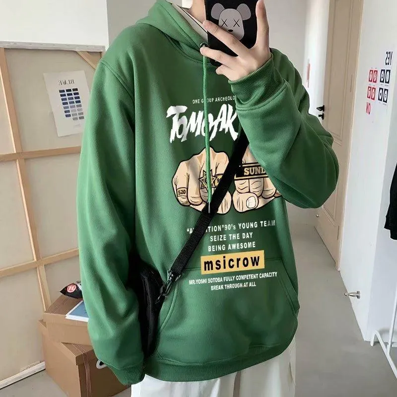 Sudadera polar con capucha varios estampados