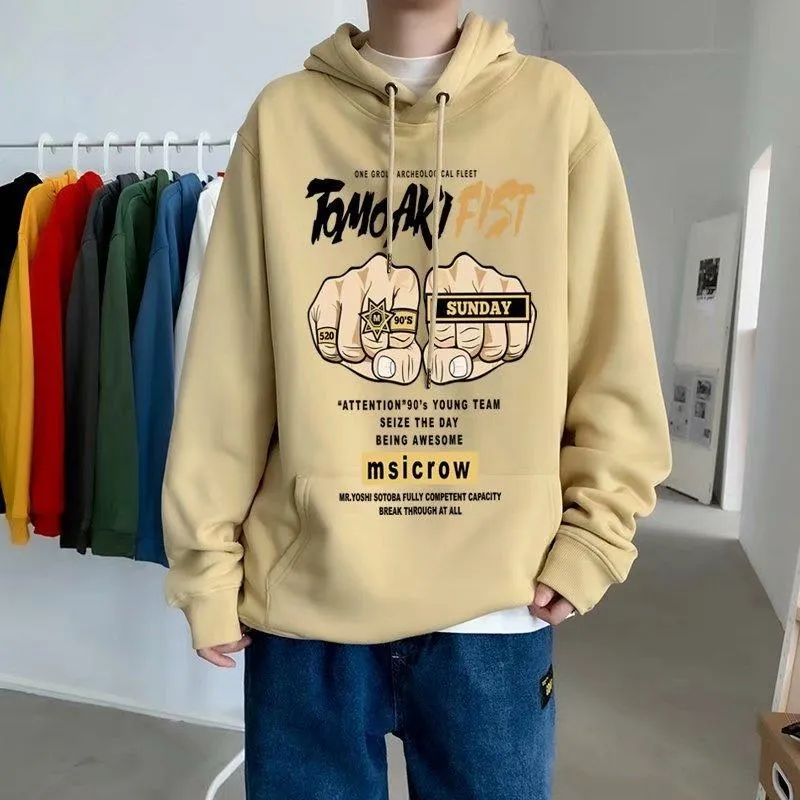 Sudadera polar con capucha varios estampados