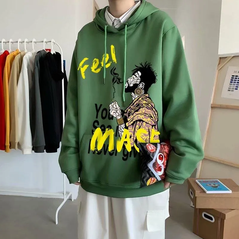 Sudadera polar con capucha varios estampados
