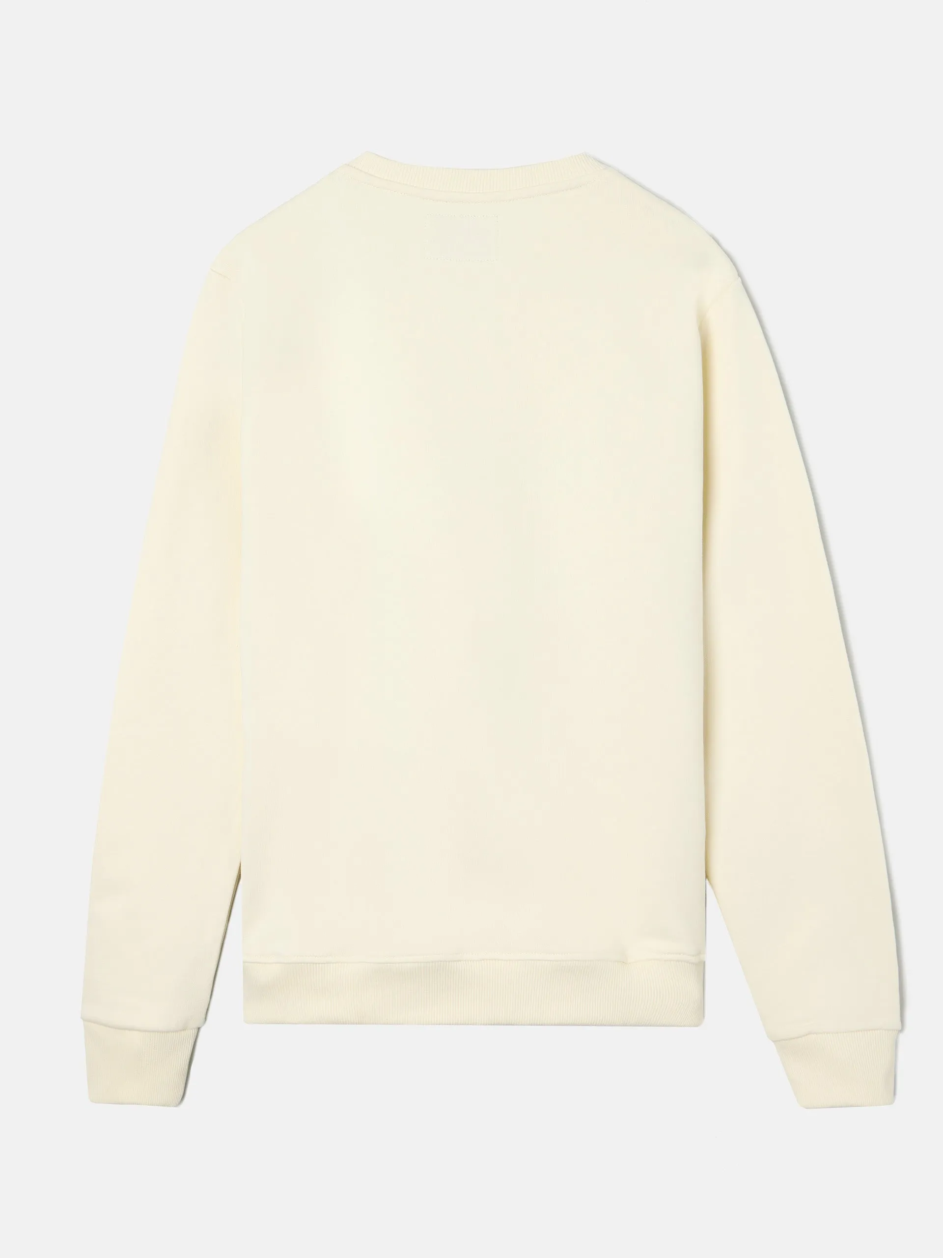 Sudadera silbon minilogo crema