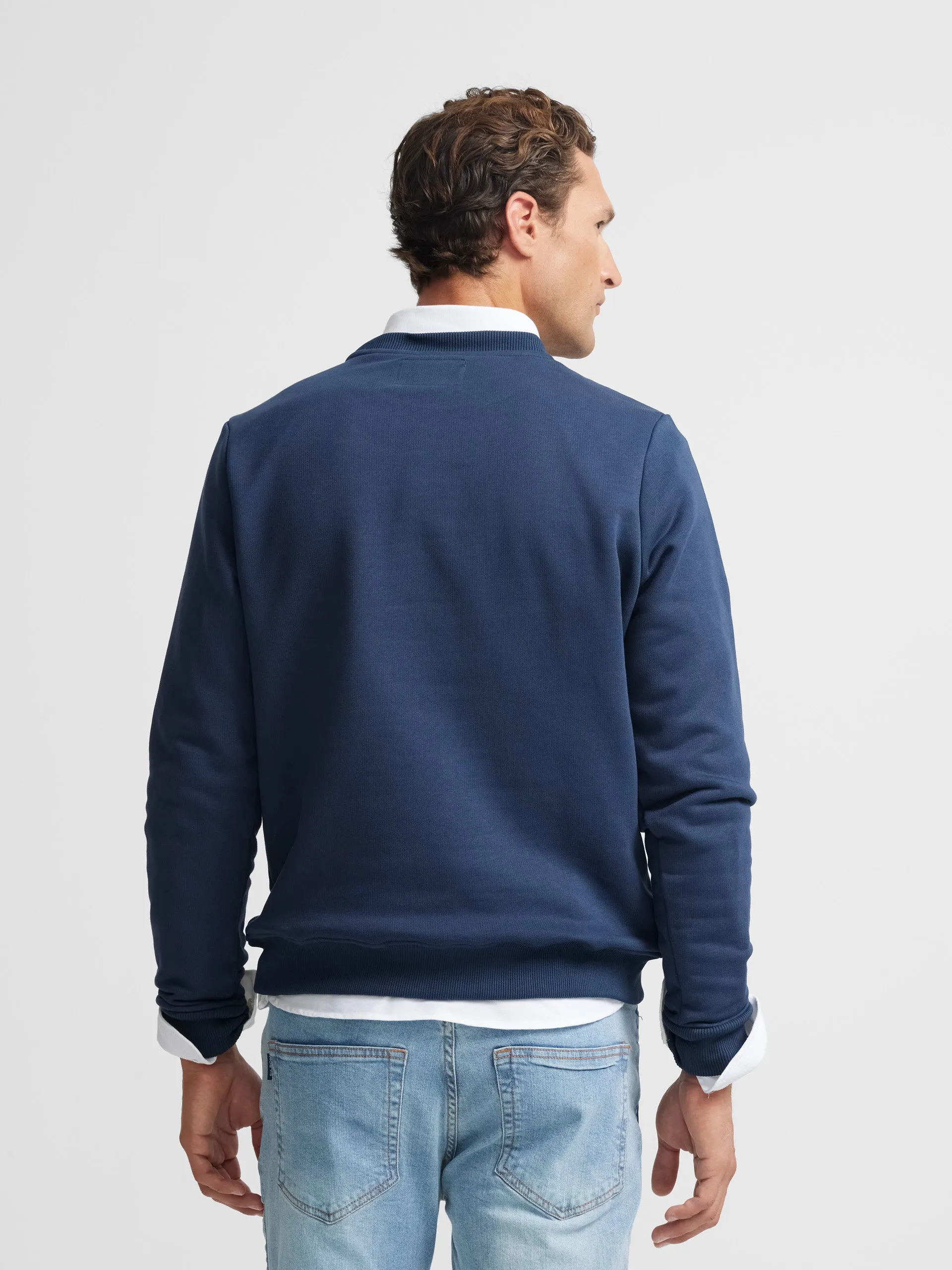 Sudadera silbon minilogo marina