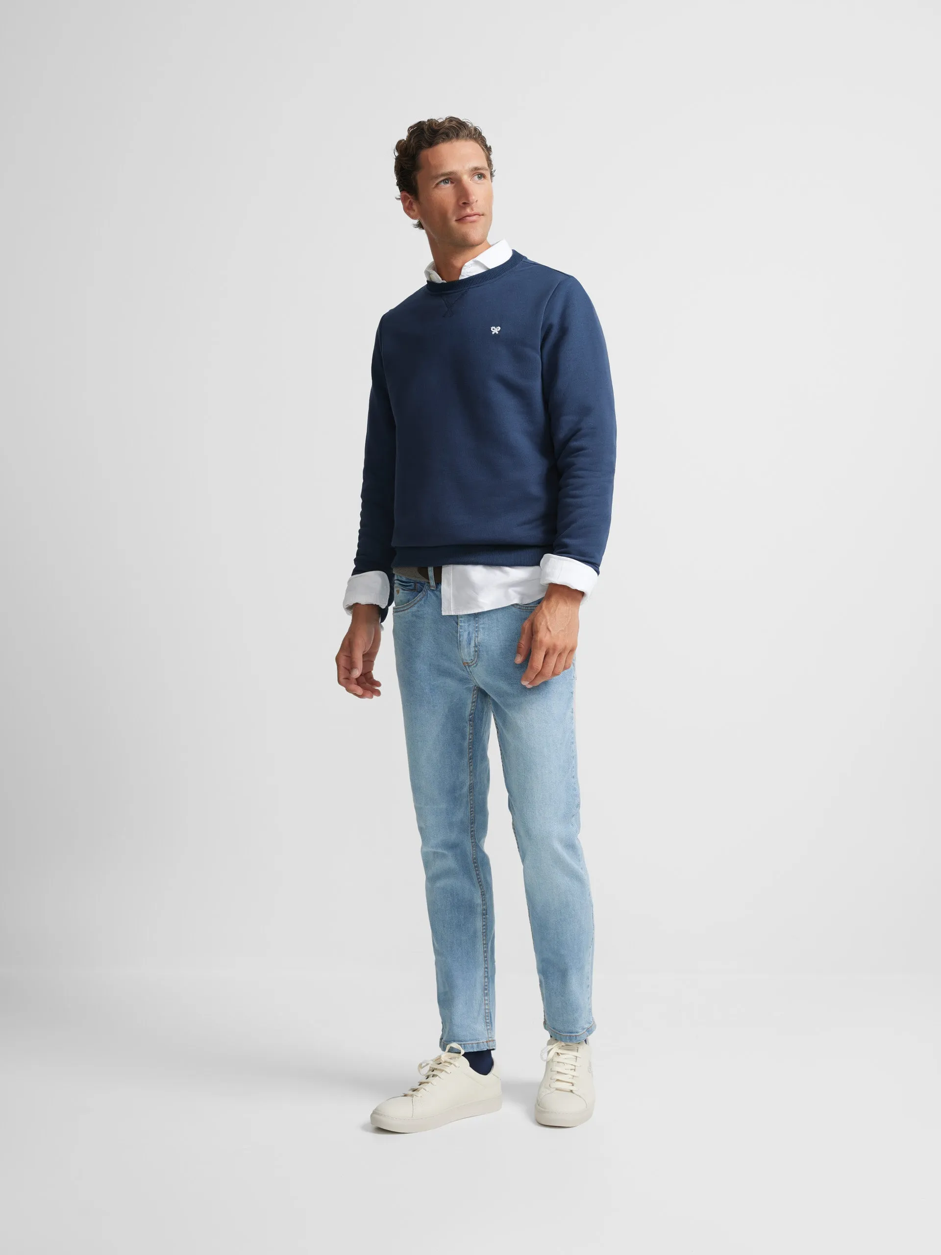 Sudadera silbon minilogo marina