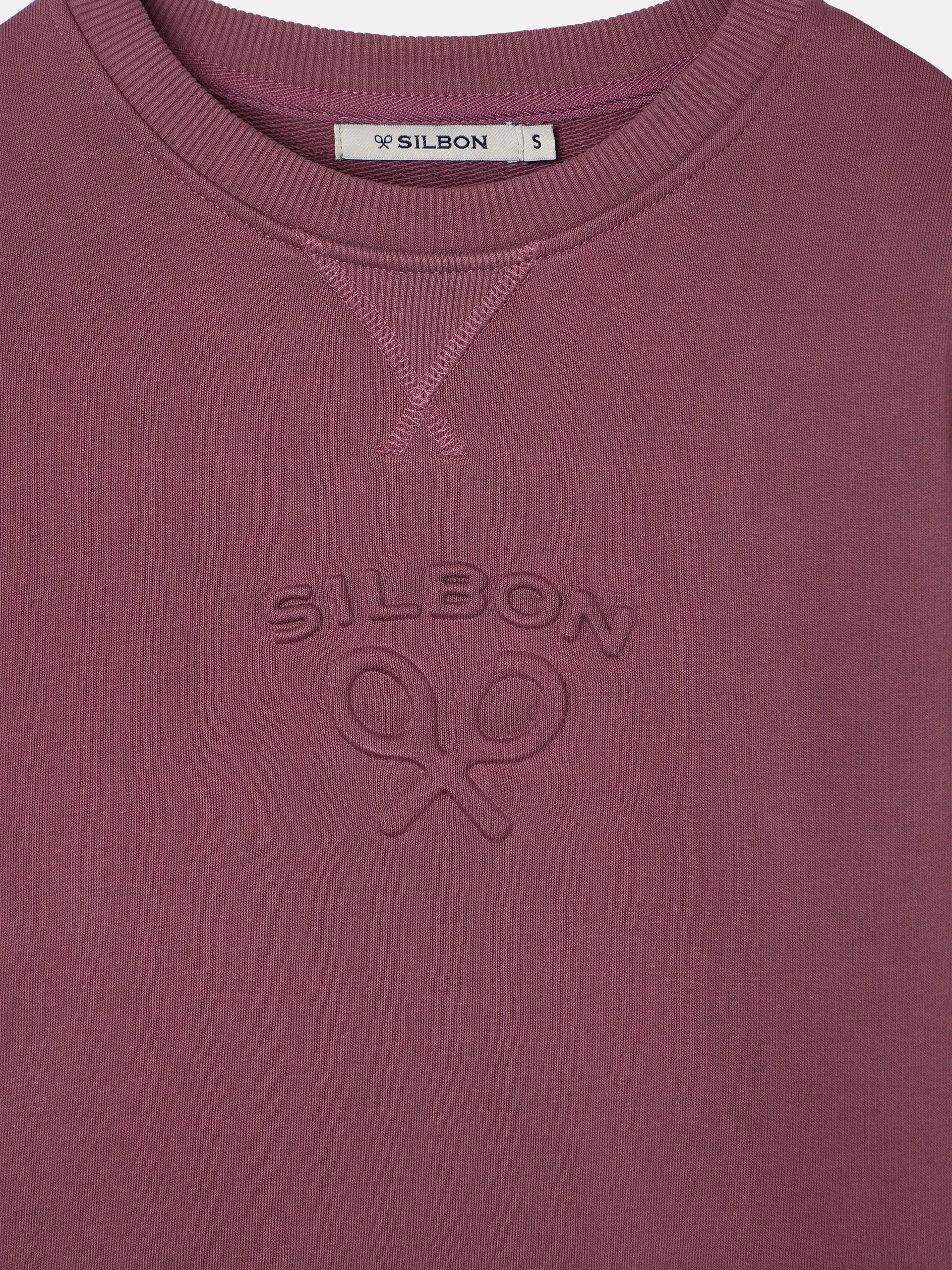 Sudadera woman silbon clasico burdeos