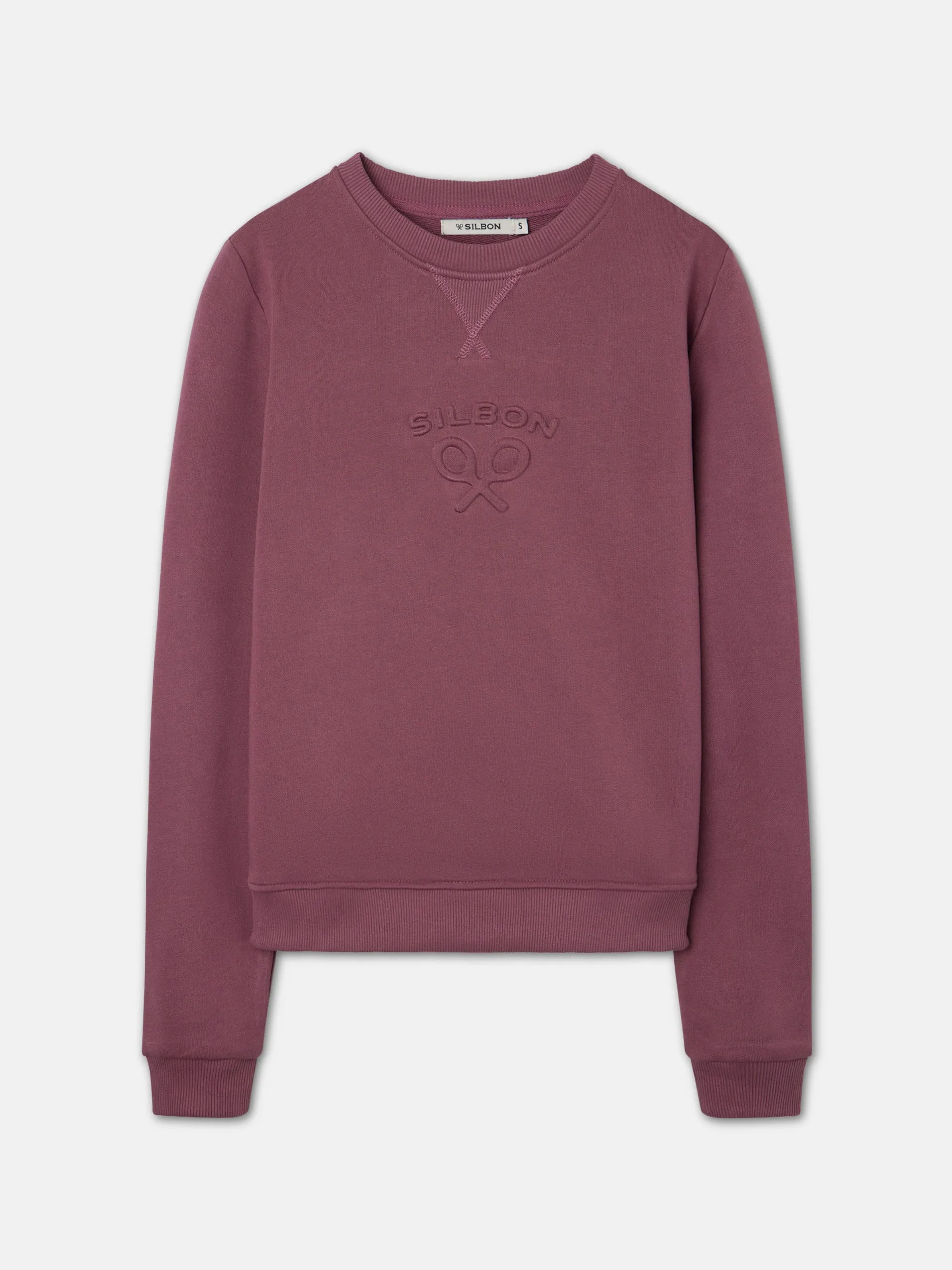 Sudadera woman silbon clasico burdeos