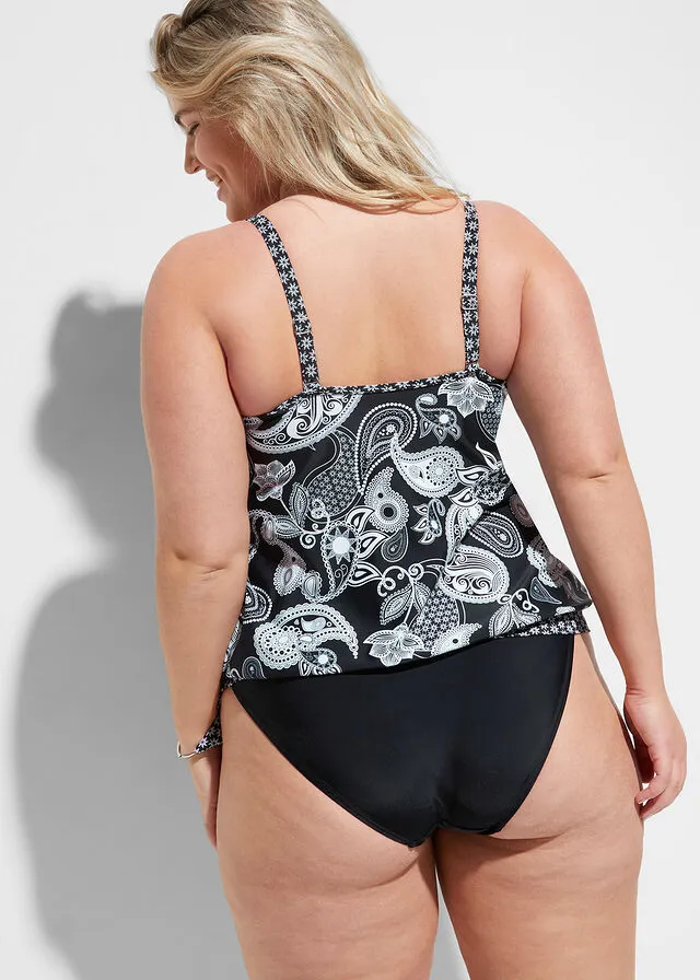 Tankini oversize (2 piezas) Negro