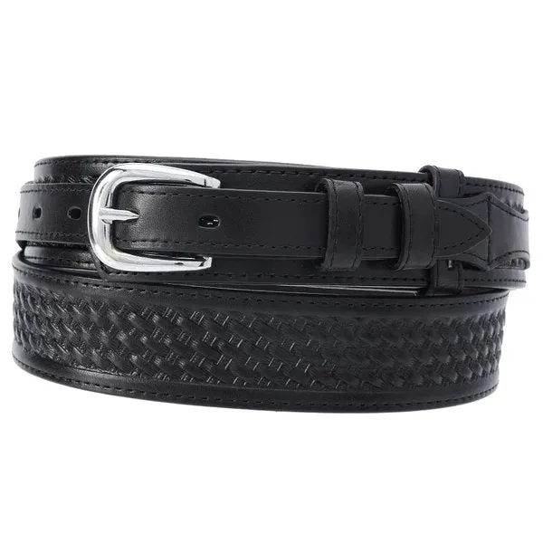TEXANO RANGER PREMIUM LEATHER BELT BLACK  CINTO DE PIEL NEGRO IMP10572