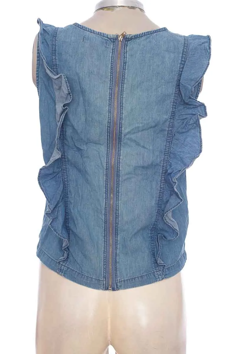 TOP / CAMISETA COLOR AZUL  ELA