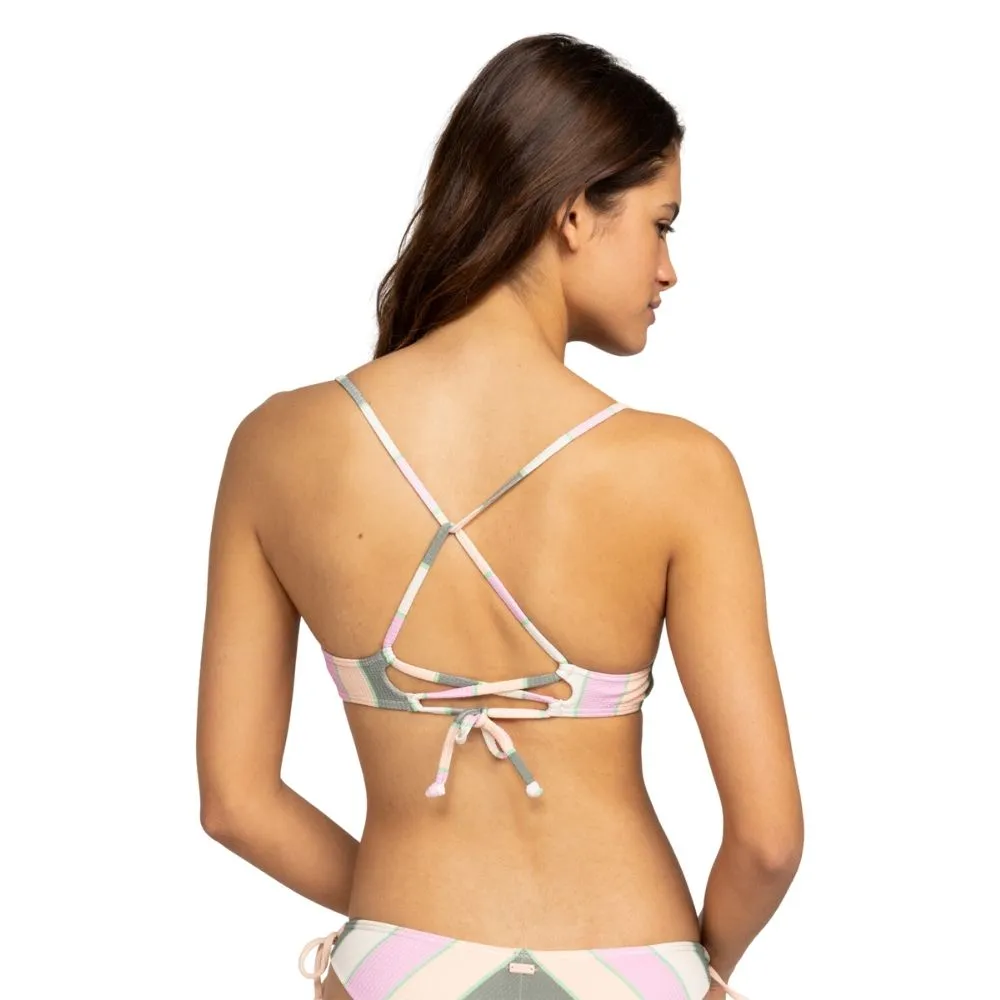 TOP BIKINI ROXY VISTA STRIPE STRAPPY BRA