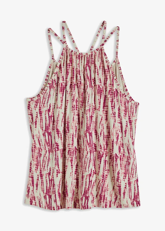 TOP CRUDOVIOLETA ESTAMPADO