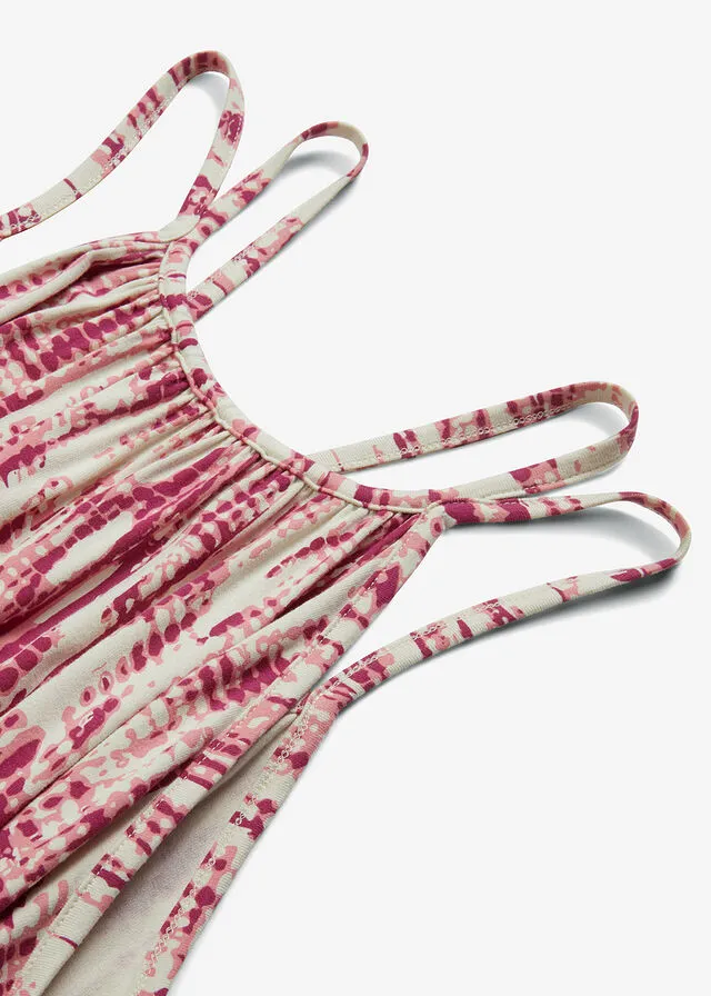 TOP CRUDOVIOLETA ESTAMPADO