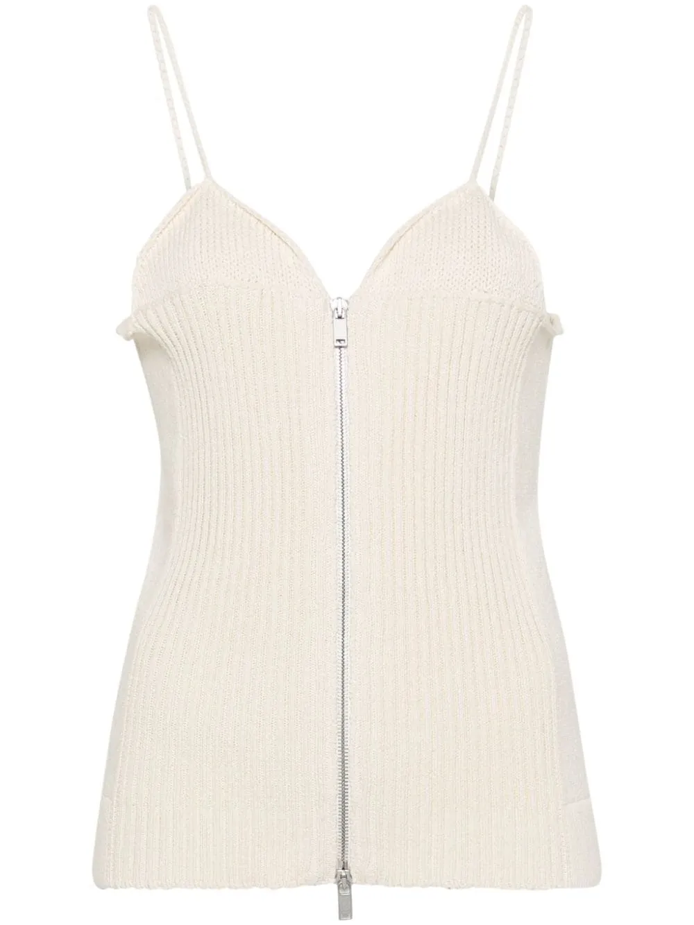 Top de canalé con cuello V