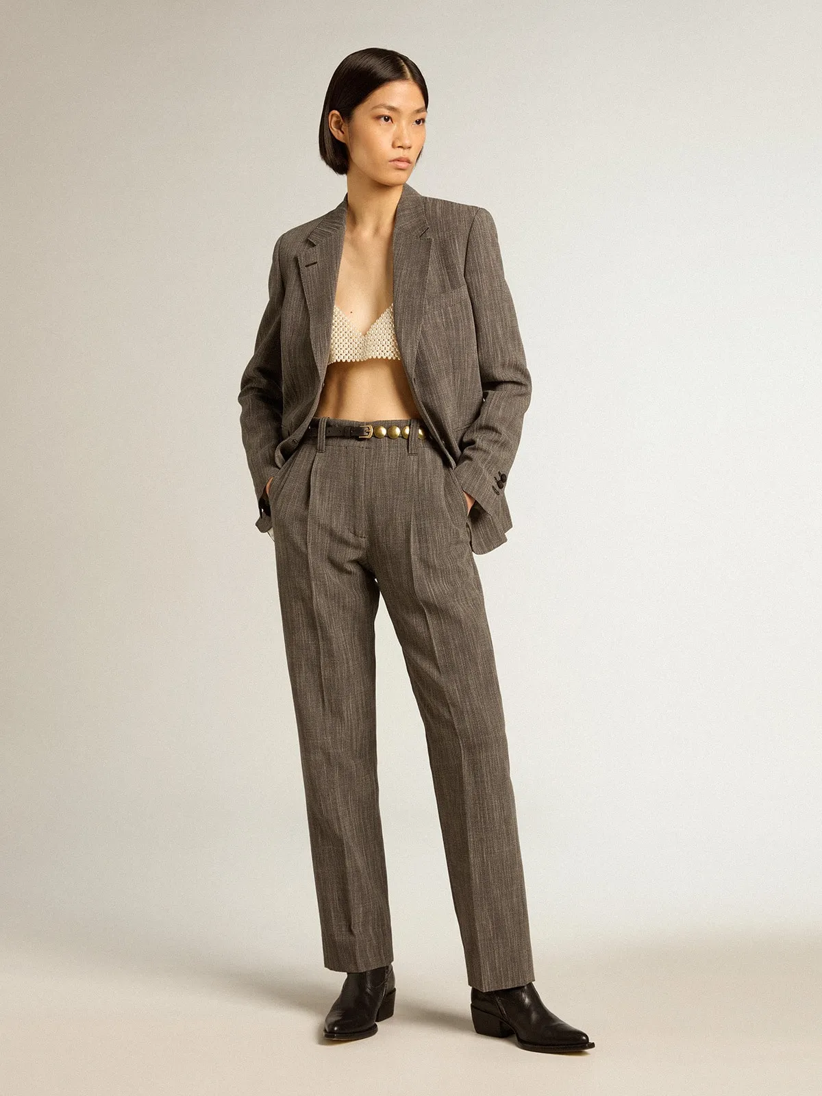 Top de mujer en hilo de perlas
