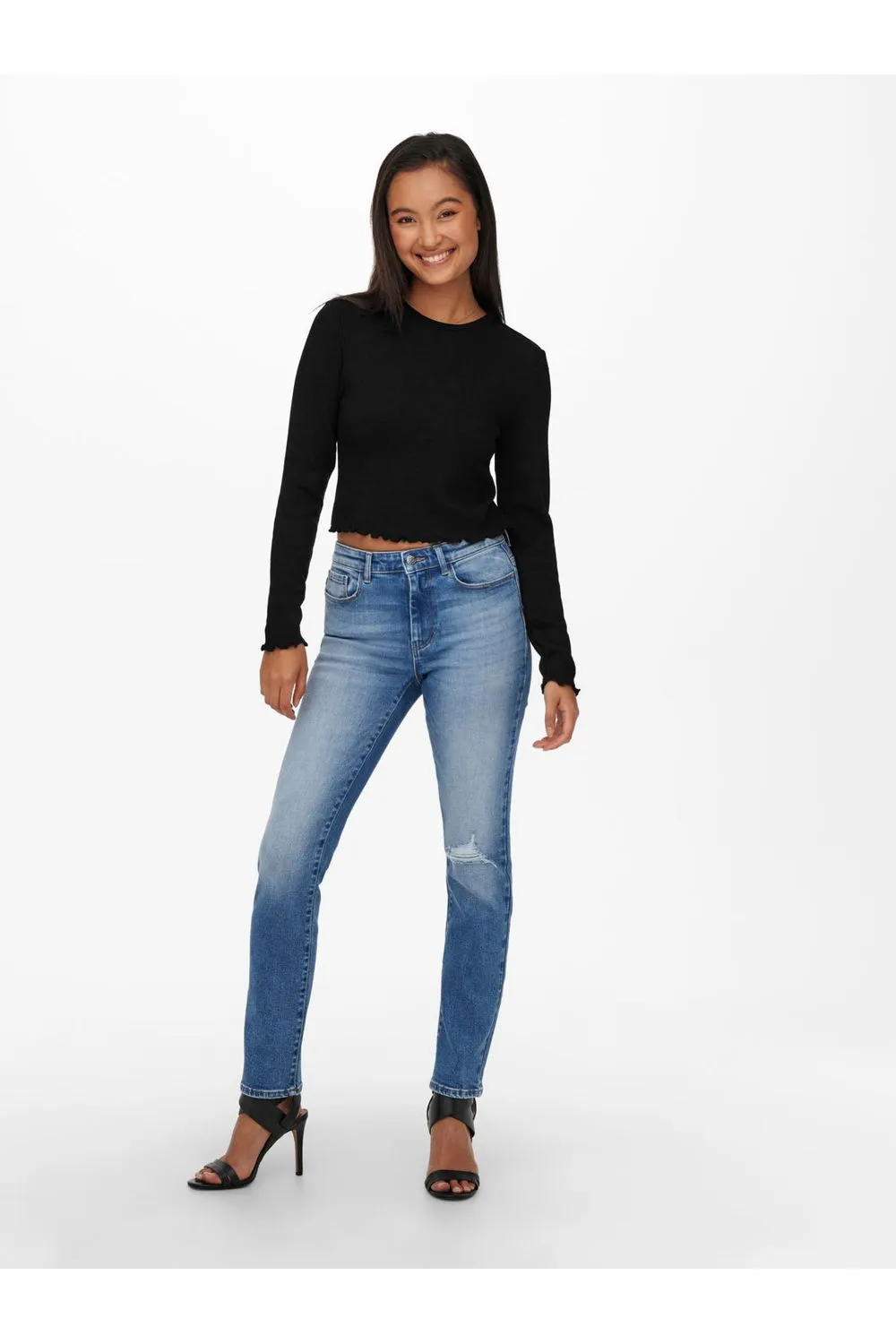 TOP KITTY CROPPED MANGA LARGA