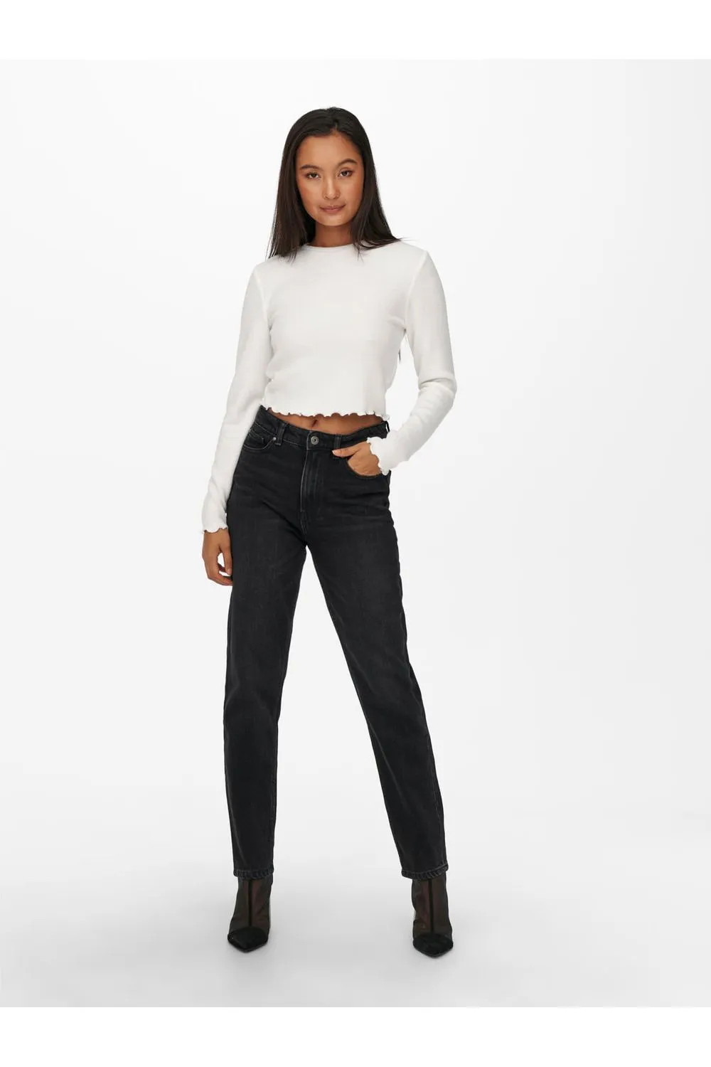 TOP KITTY CROPPED MANGA LARGA