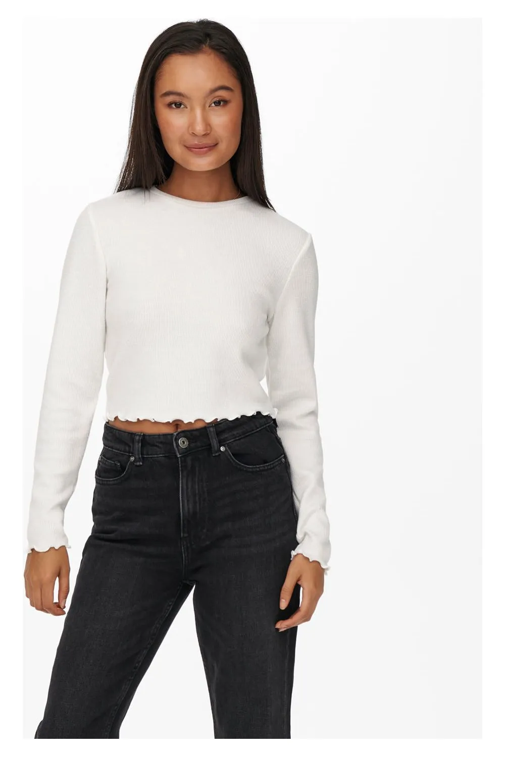 TOP KITTY CROPPED MANGA LARGA