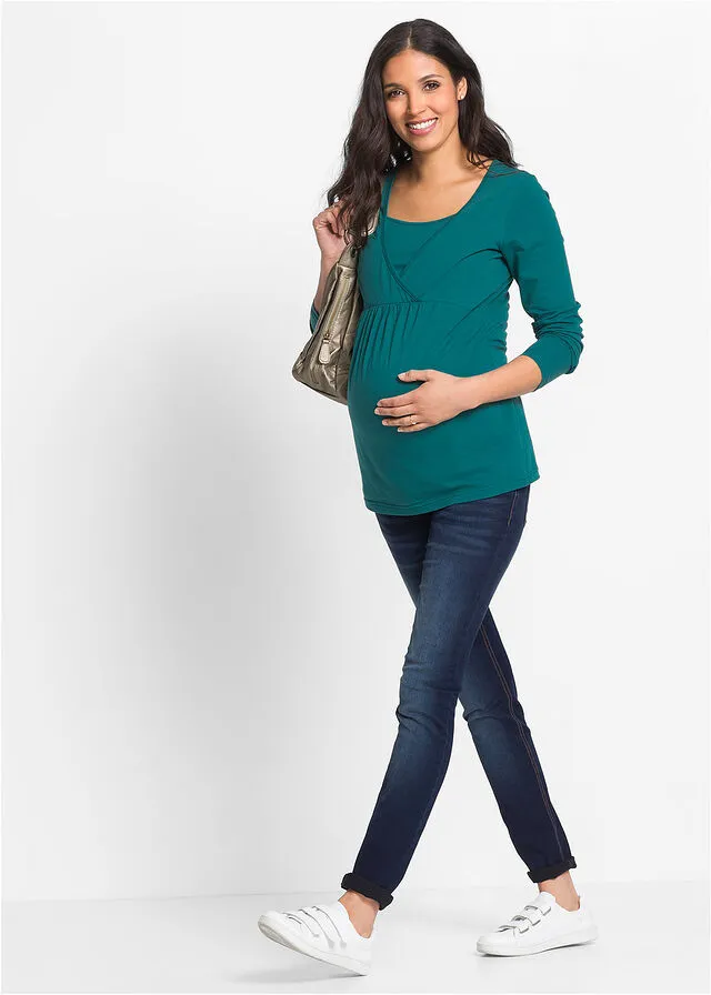 Túnica de maternidad Azul petróleo