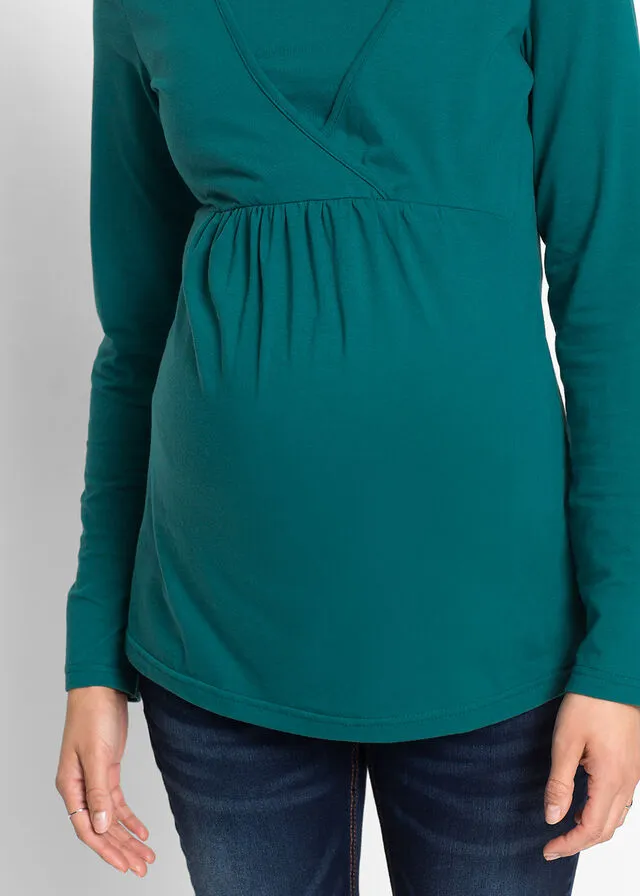 Túnica de maternidad Azul petróleo
