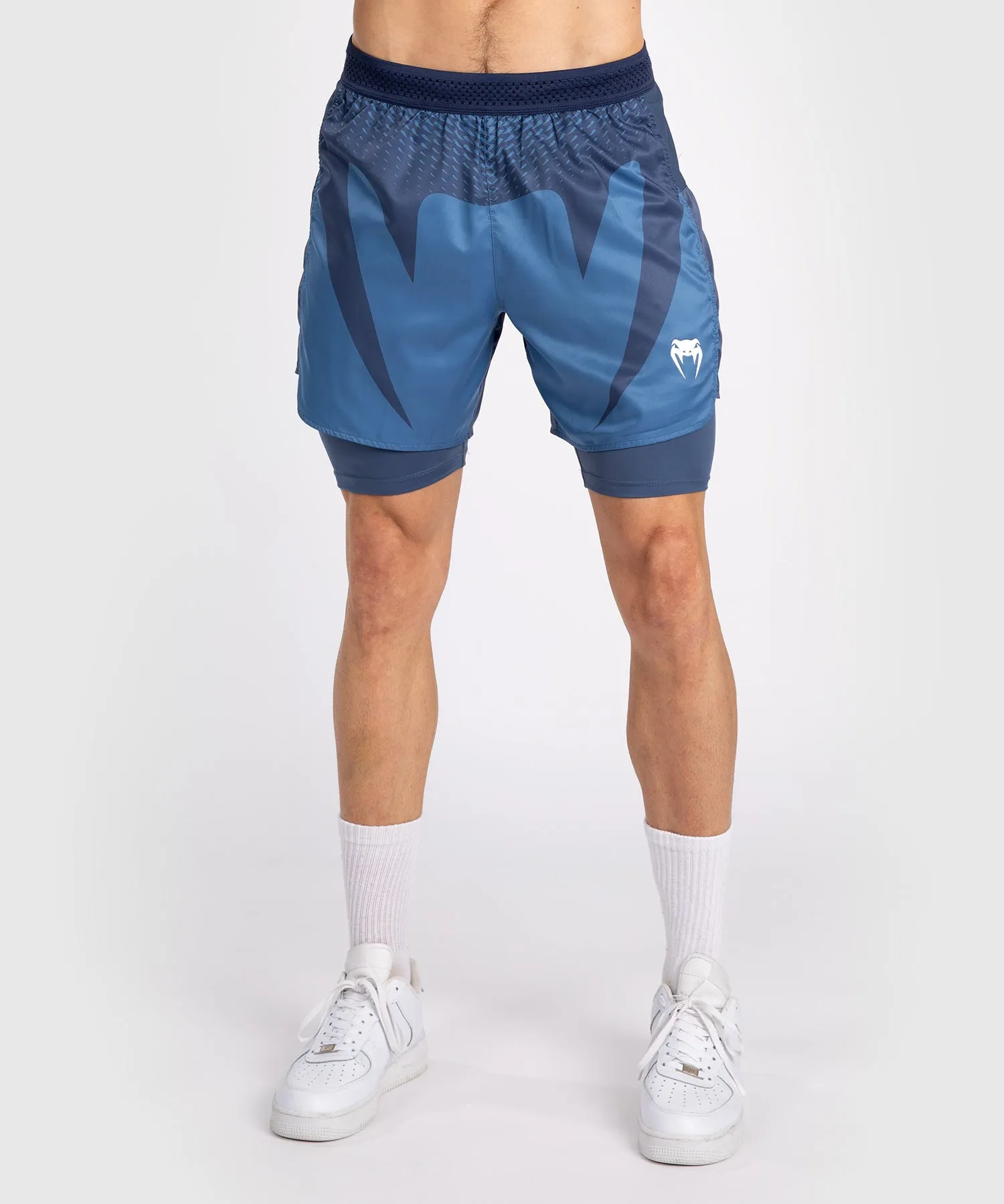 VENUM ATTACK PANTALONES CORTOS DE LUCHA PARA HOMBRE  AZUL MARINO