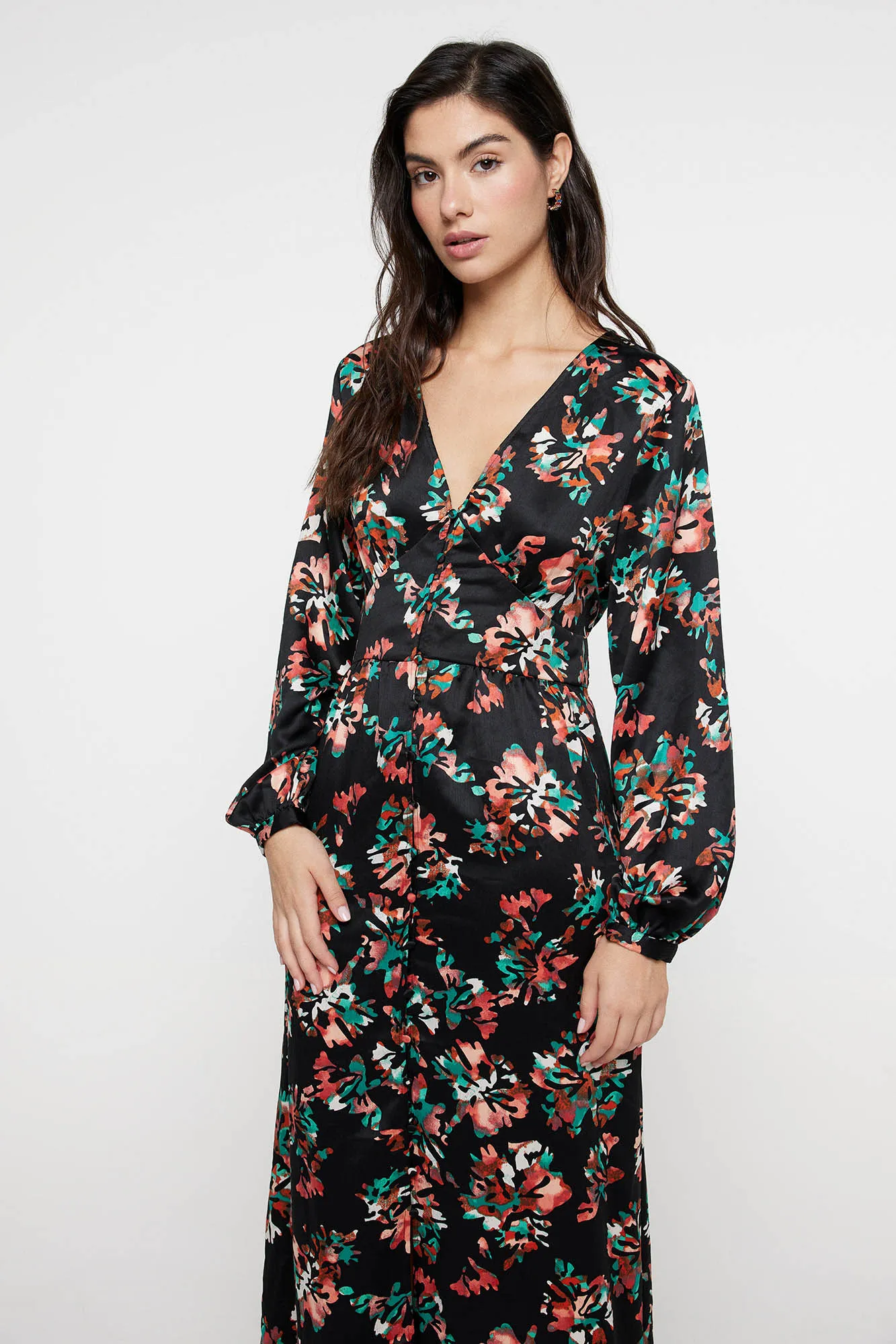 Vero Moda Vestido largo efecto satinado