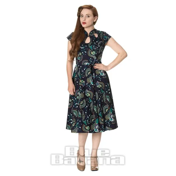 Vestido Banned Proud Peacock (Azul)